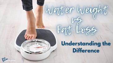 A foot on a weight scale illustrating Water Weight vs Fat Loss and Understanding Weight Fluctuations for Tracking Fat Loss Progress.